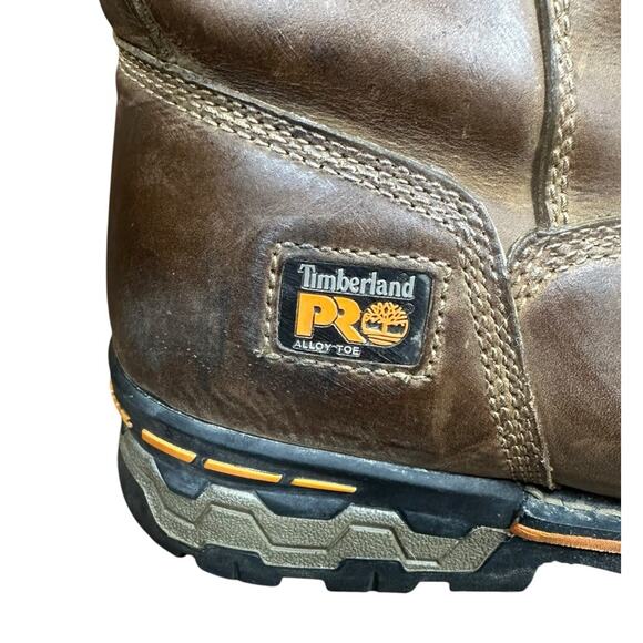 Timberland Pro A1053A Ag Pro Waterproof Pull On Work Boot Brown Alloy Toe Sz 13W - Picture 2 of 11